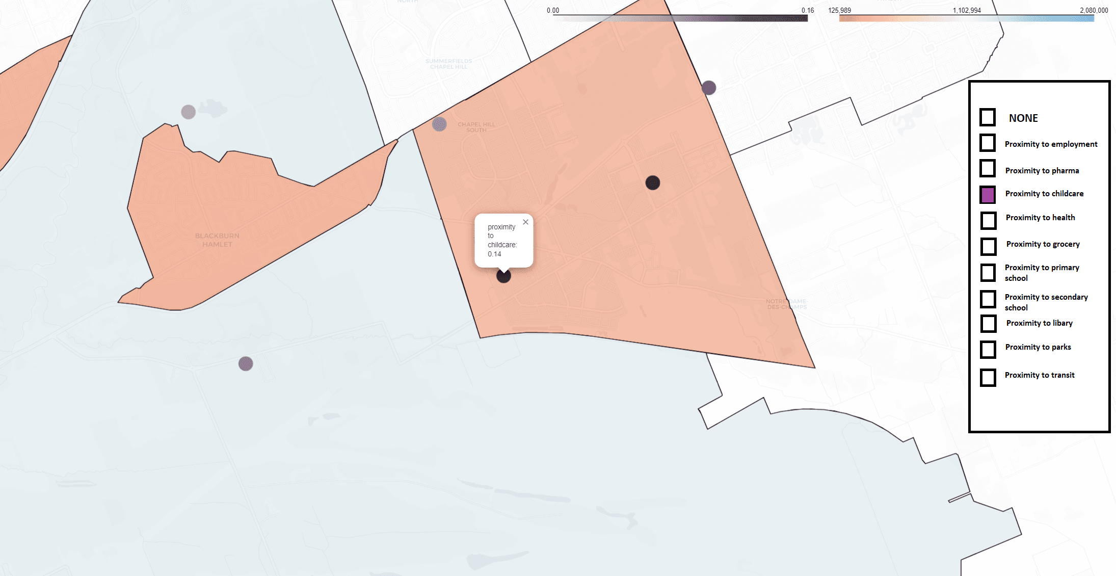 Ottawa Amenities Map